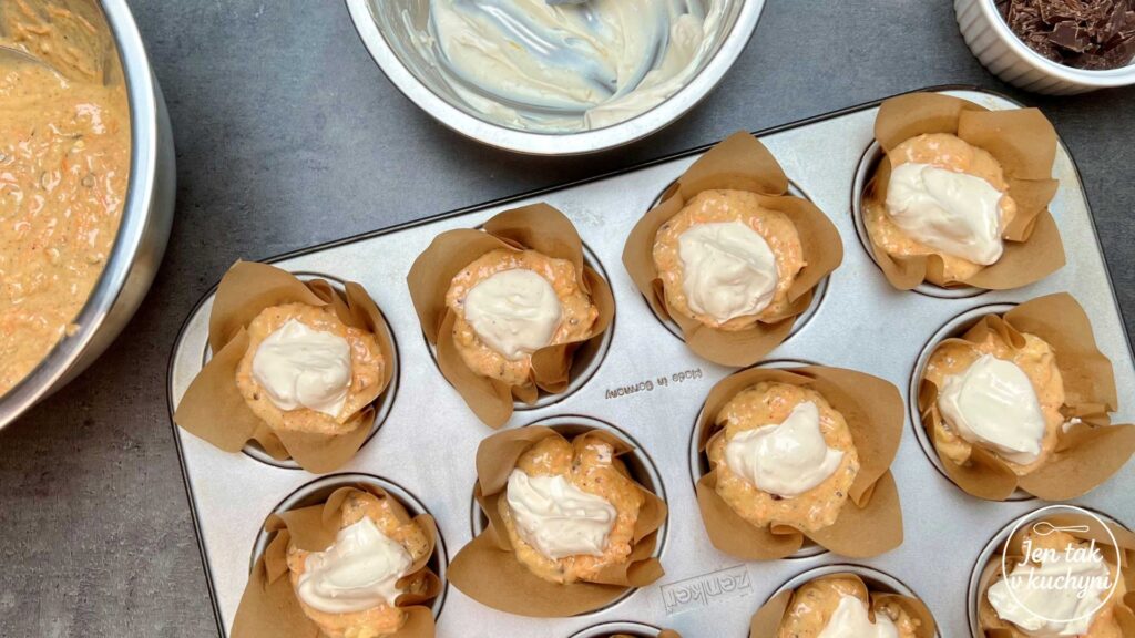 Mrkvové muffiny s náplní