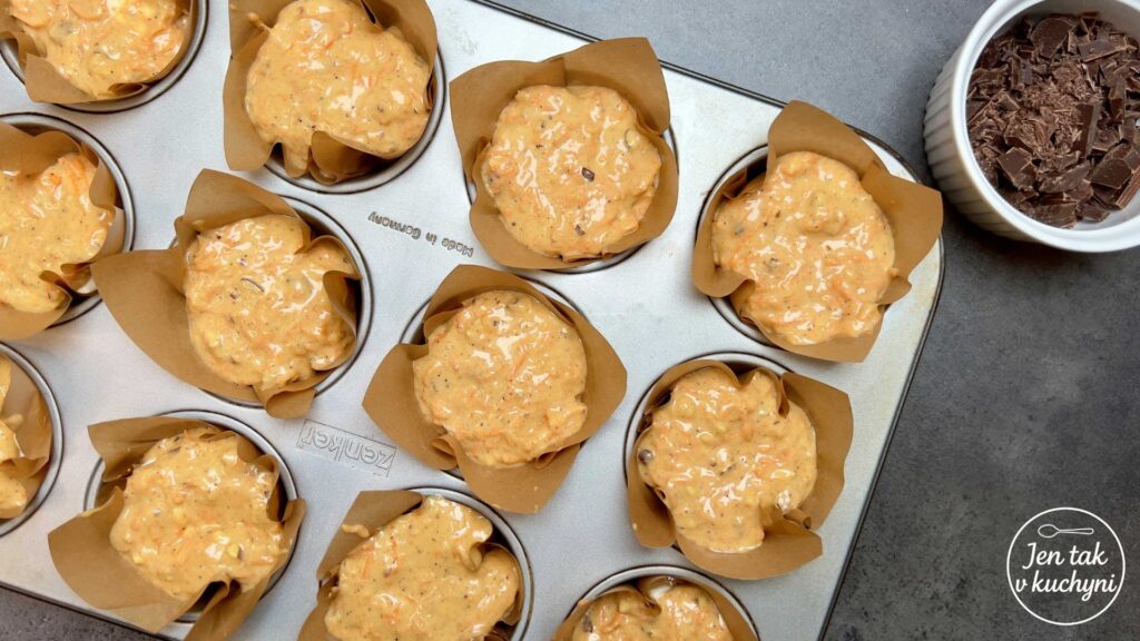 Mrkvové muffiny s náplní